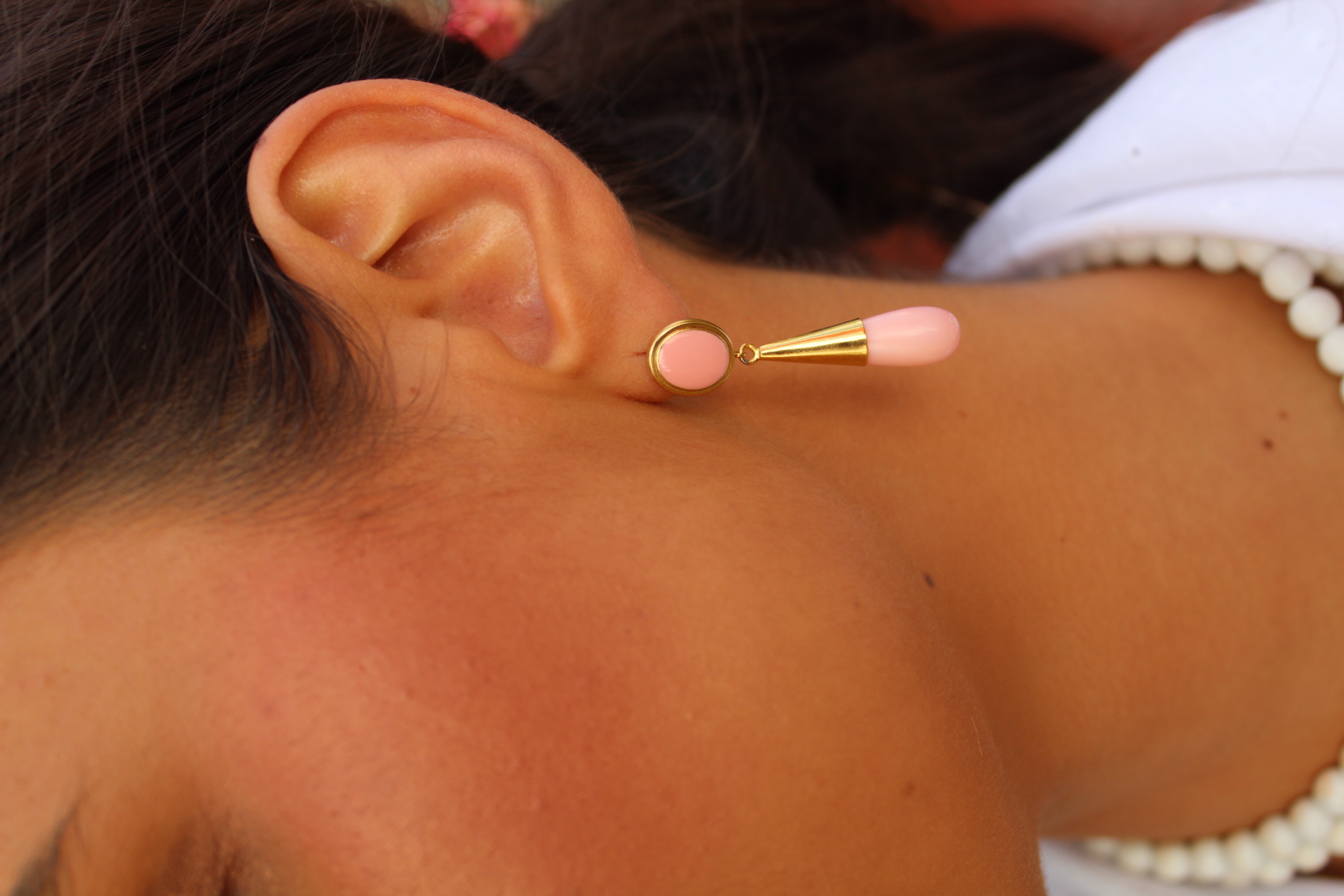 Pendientes Lágrima Rosé