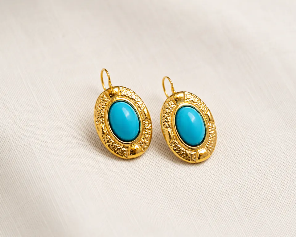 Pendientes Turquesa Imperial