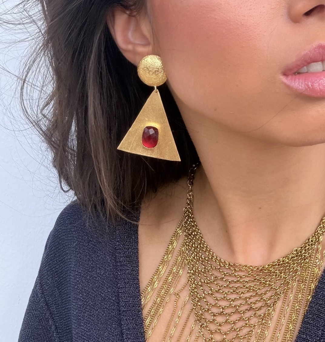 Pendientes Rubí Jaipur