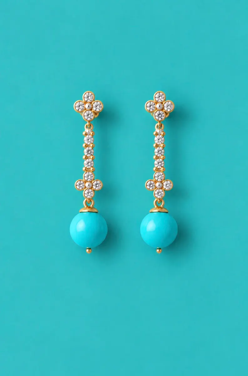 Pendientes Firenze Turquesa