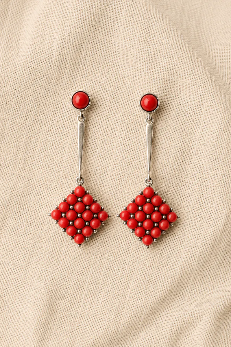 Pendientes Capri Rojos