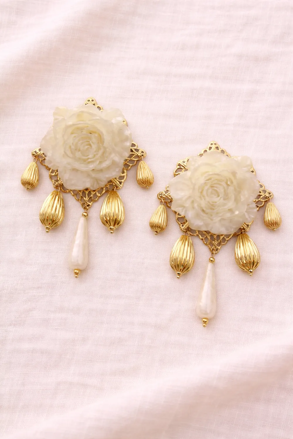 Pendientes Rosarium Premium Crudo
