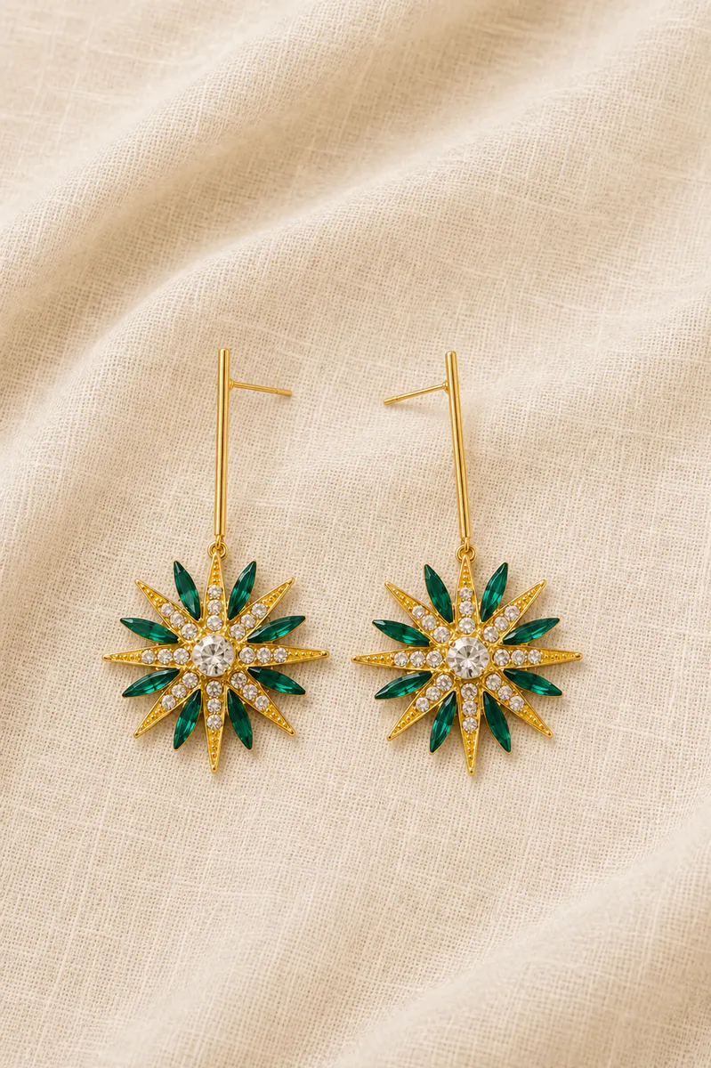 Pendientes Évora Esmeralda