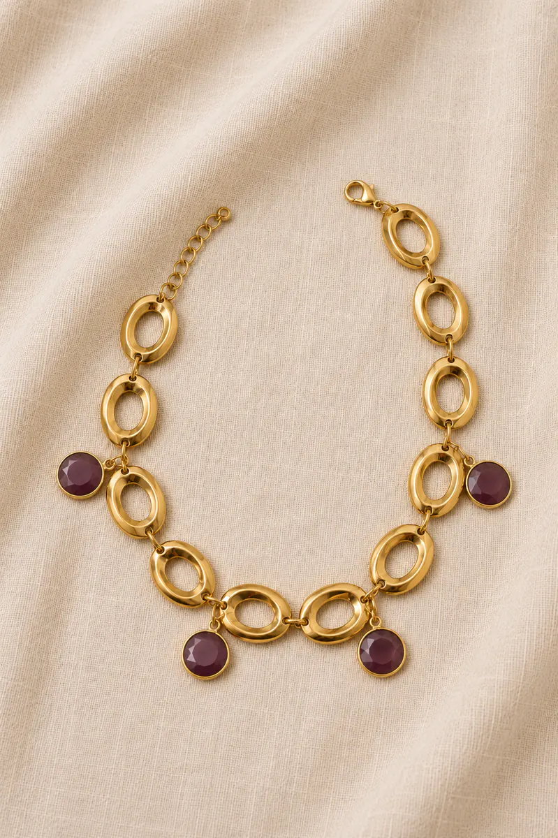 Collar Verona Ciruela