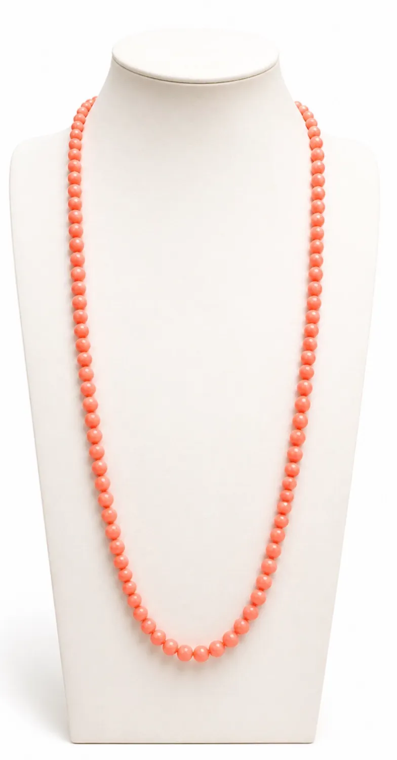 Collar Largo Salmón