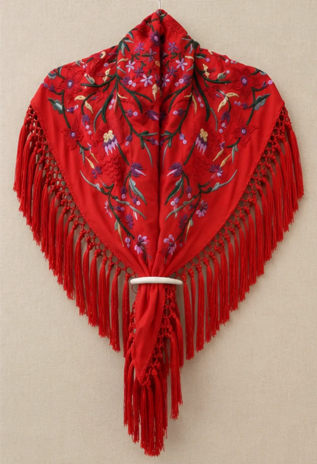 Manton Cillo Clavel Rojo miniatura 3