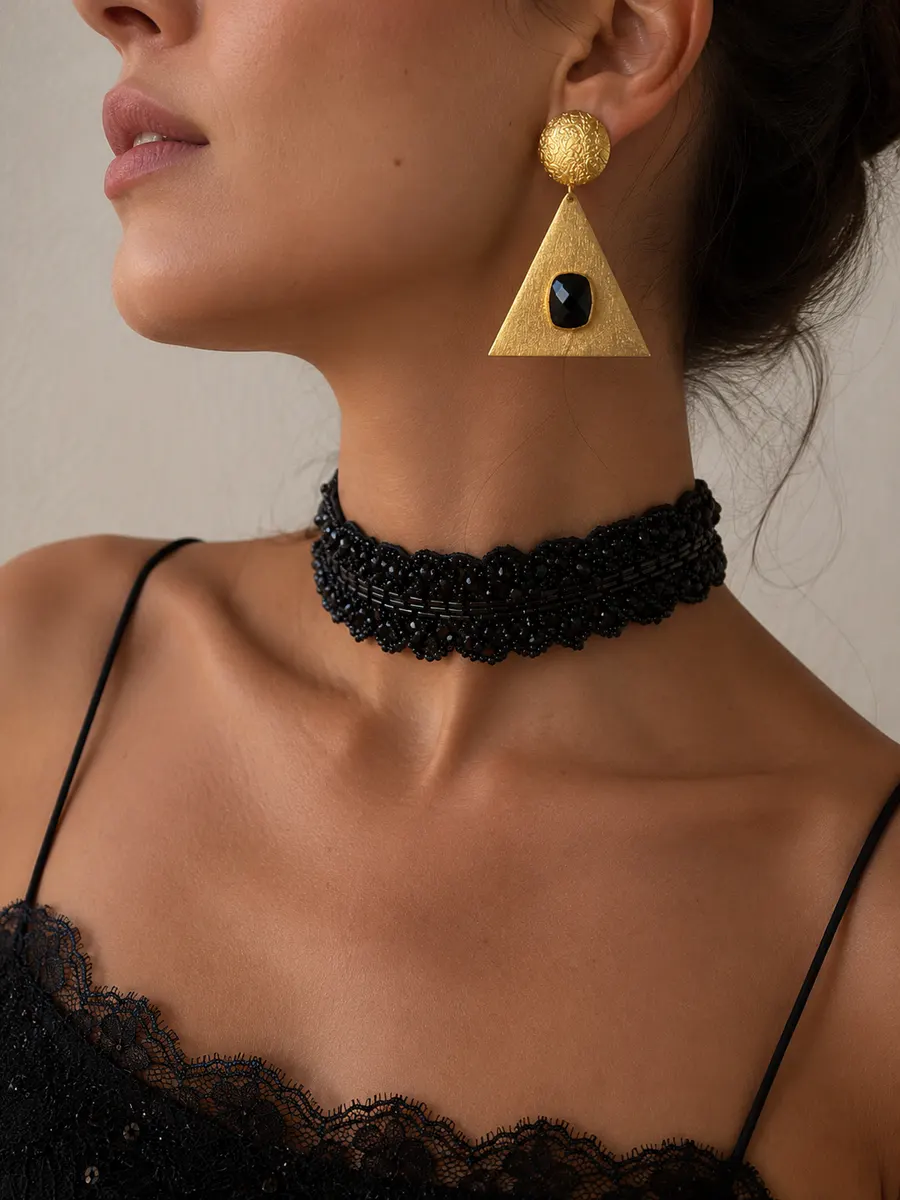 Choker Varenne Noir miniatura 3