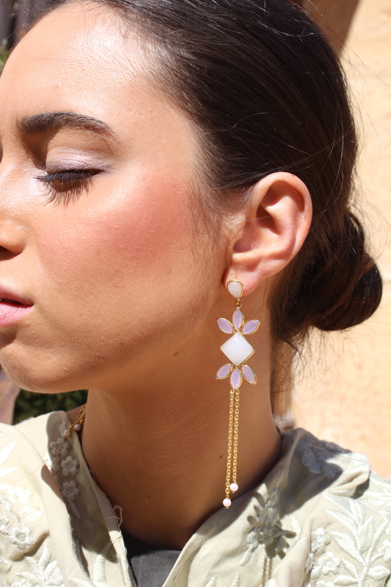 Pendientes Lavender Jaipur