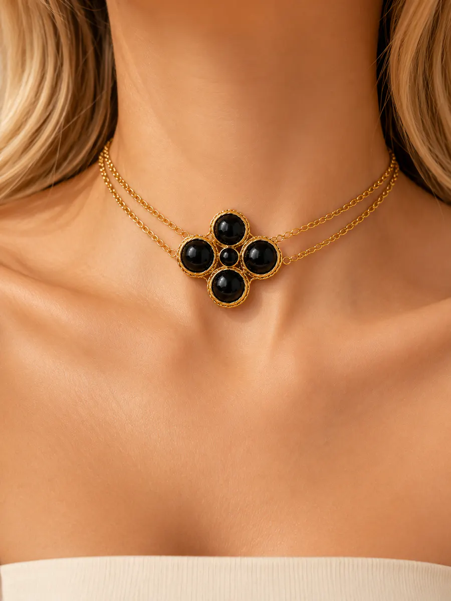 Choker Crux Noir miniatura 3