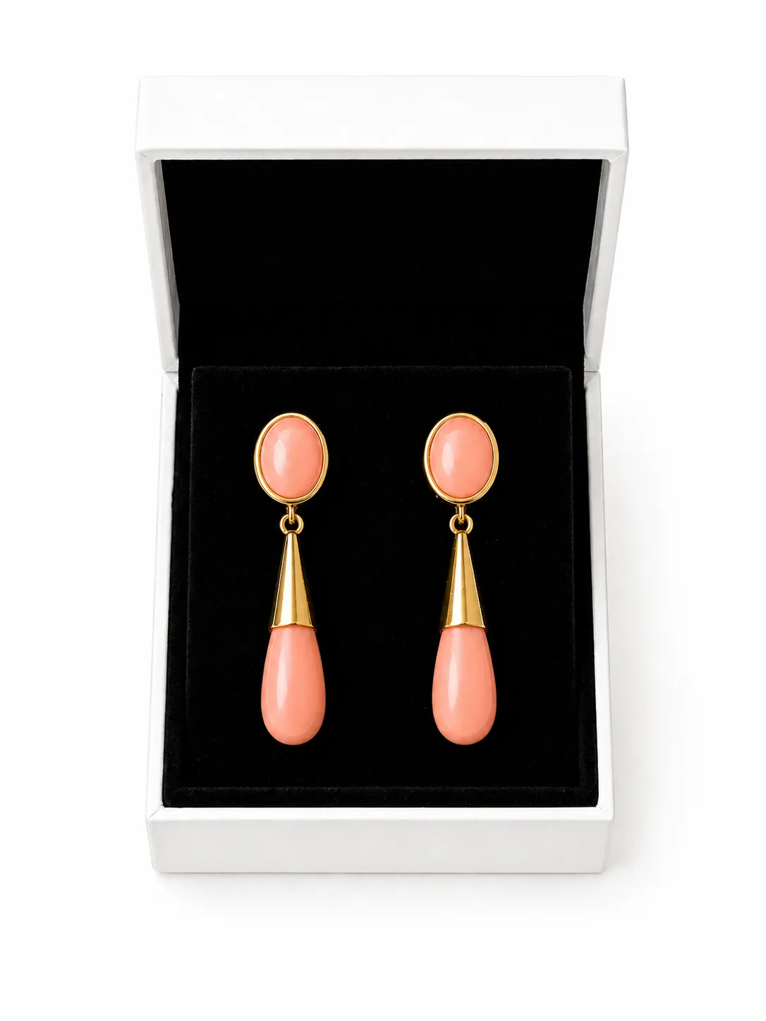 Pendientes Lágrima Salmón