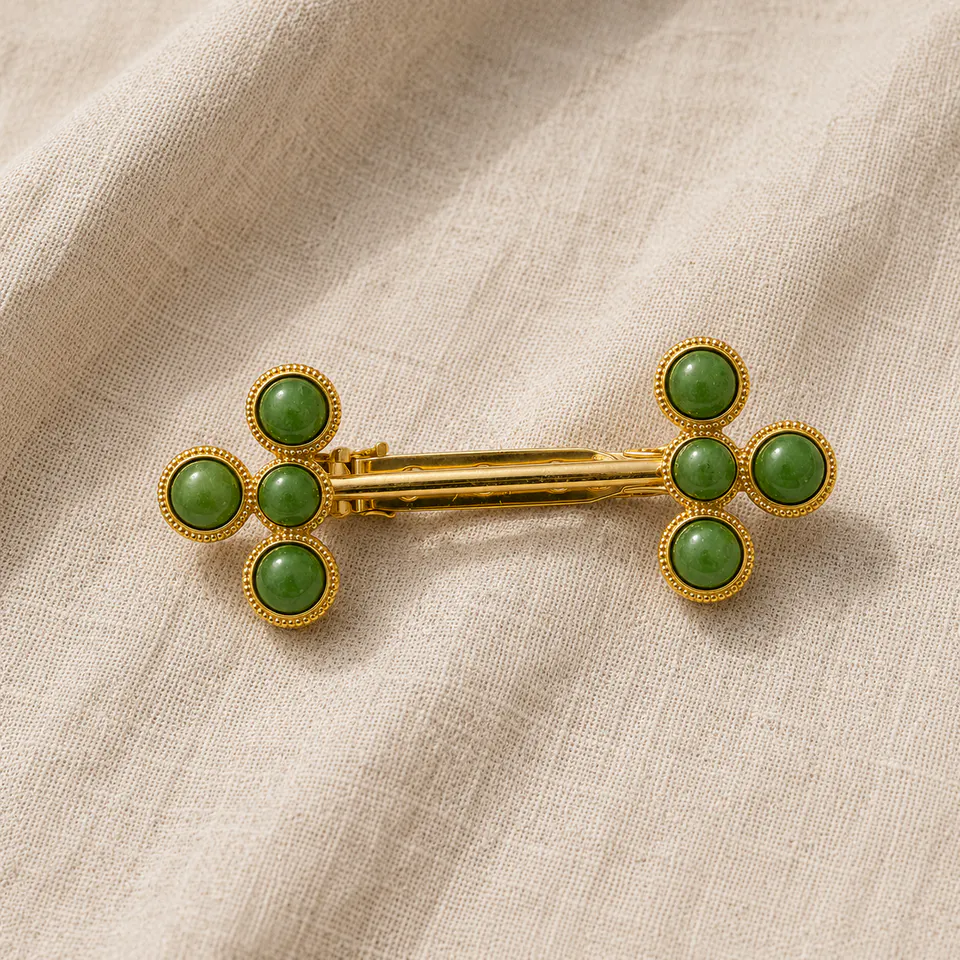 Broche Crux Olive