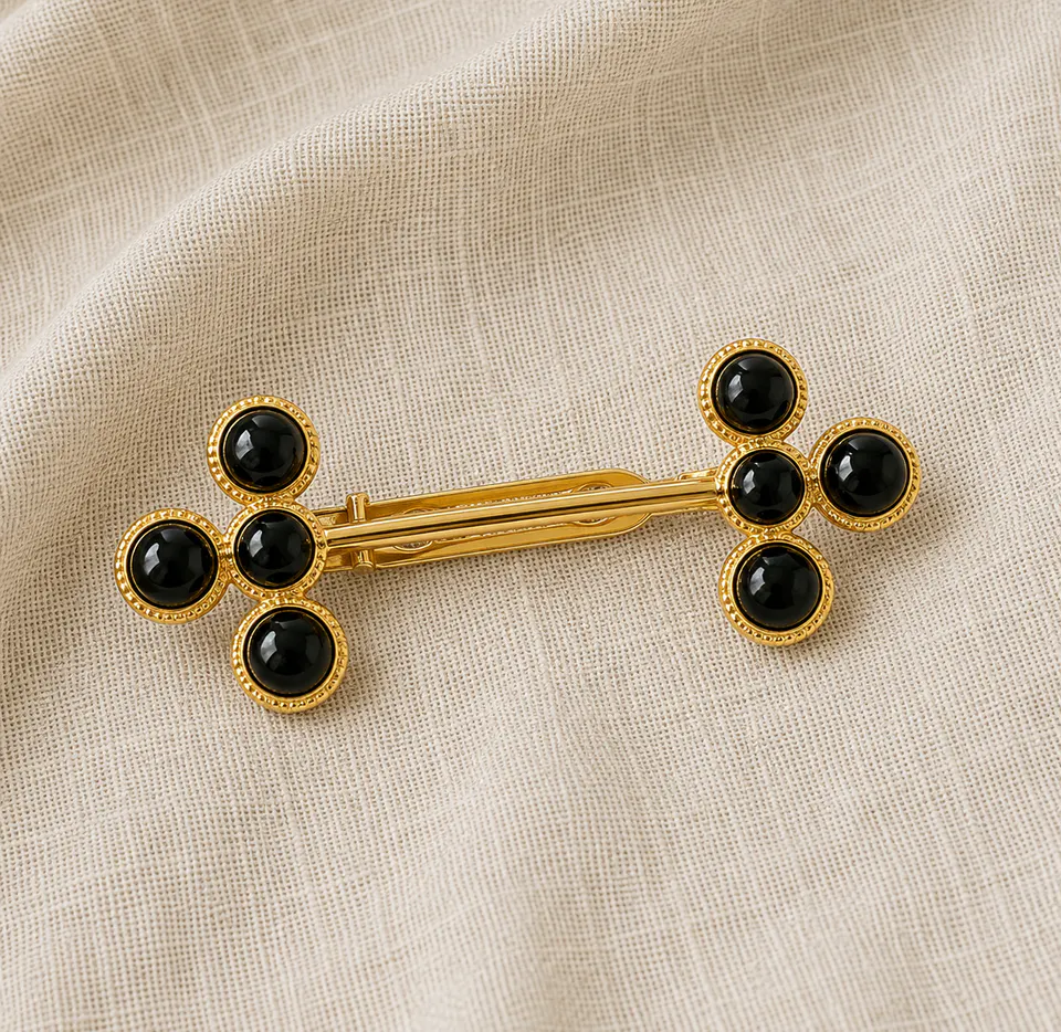 Broche Crux Noir
