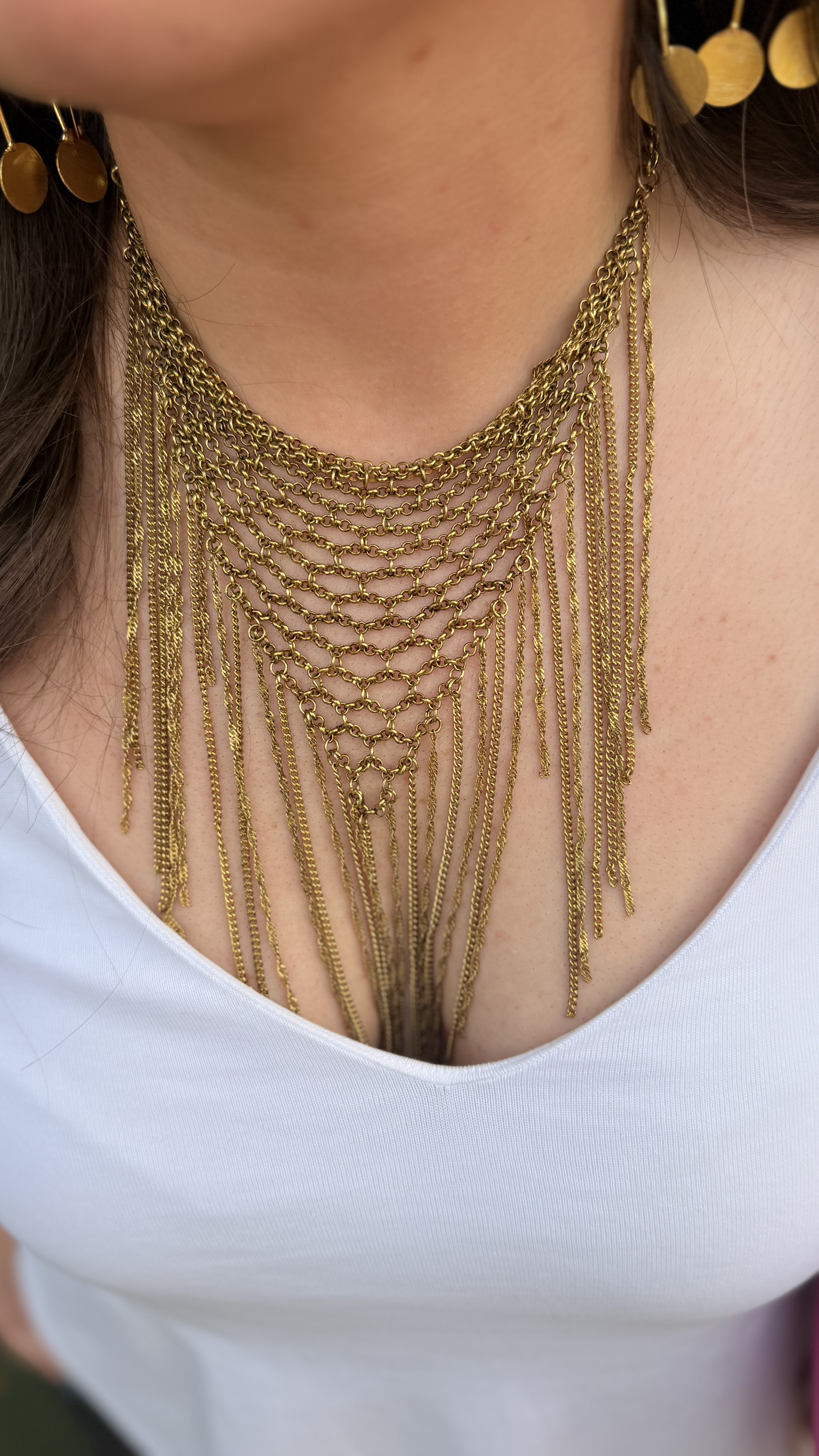 Collar Emperatriz Dorado - vista alterna