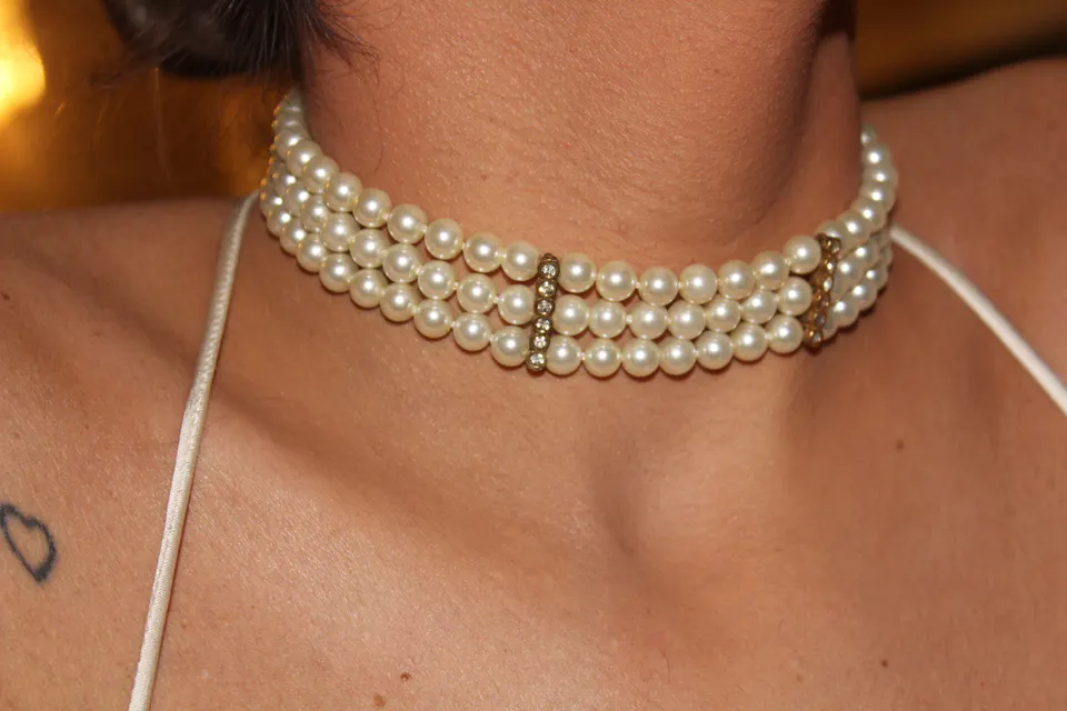 Choker Perla Victoria - vista alterna