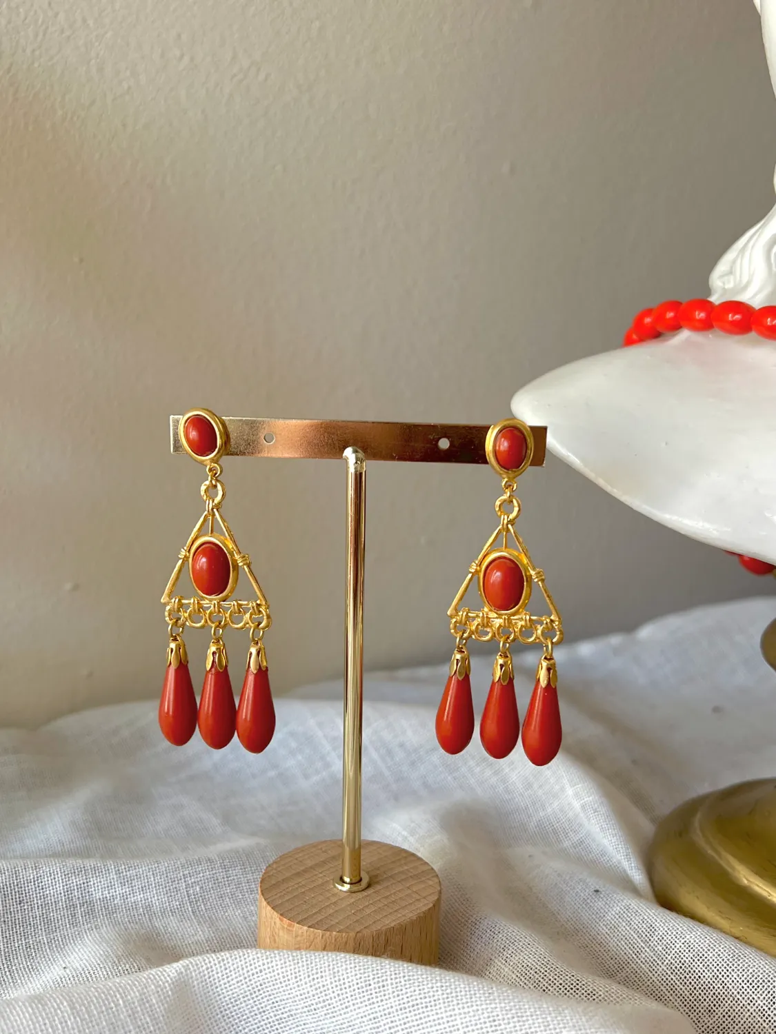 Pendientes Coral Vértice