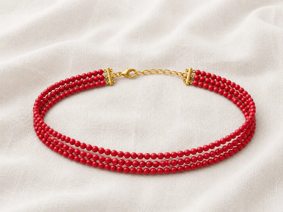 Choker Perla mini Capri Rouge