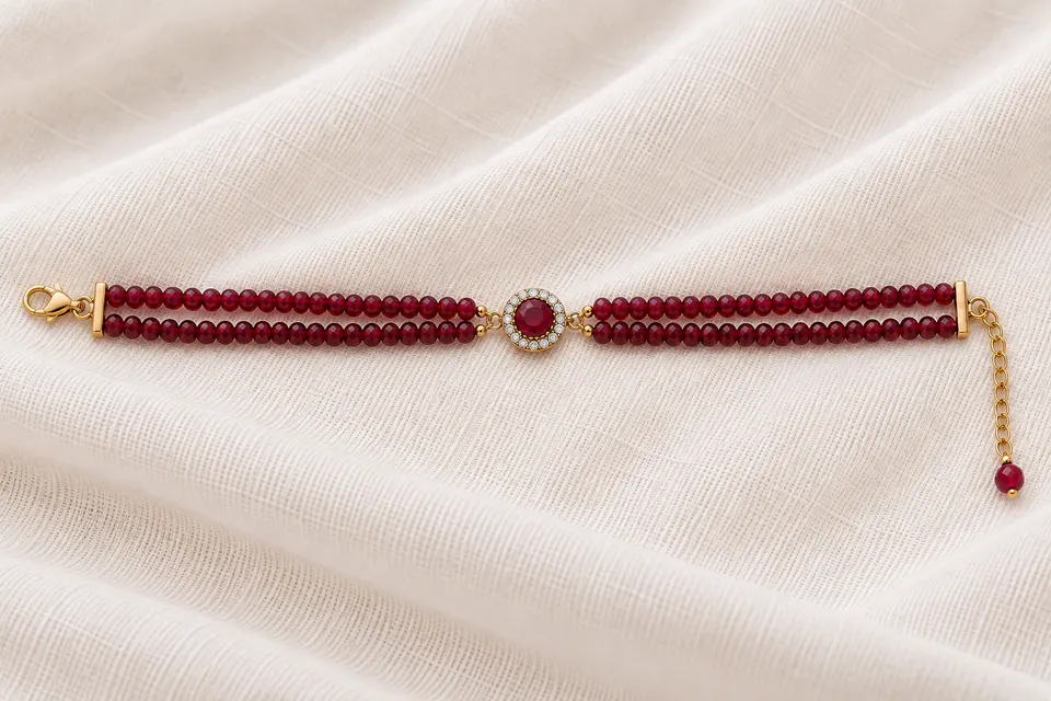 Choker Charlotte Rosso
