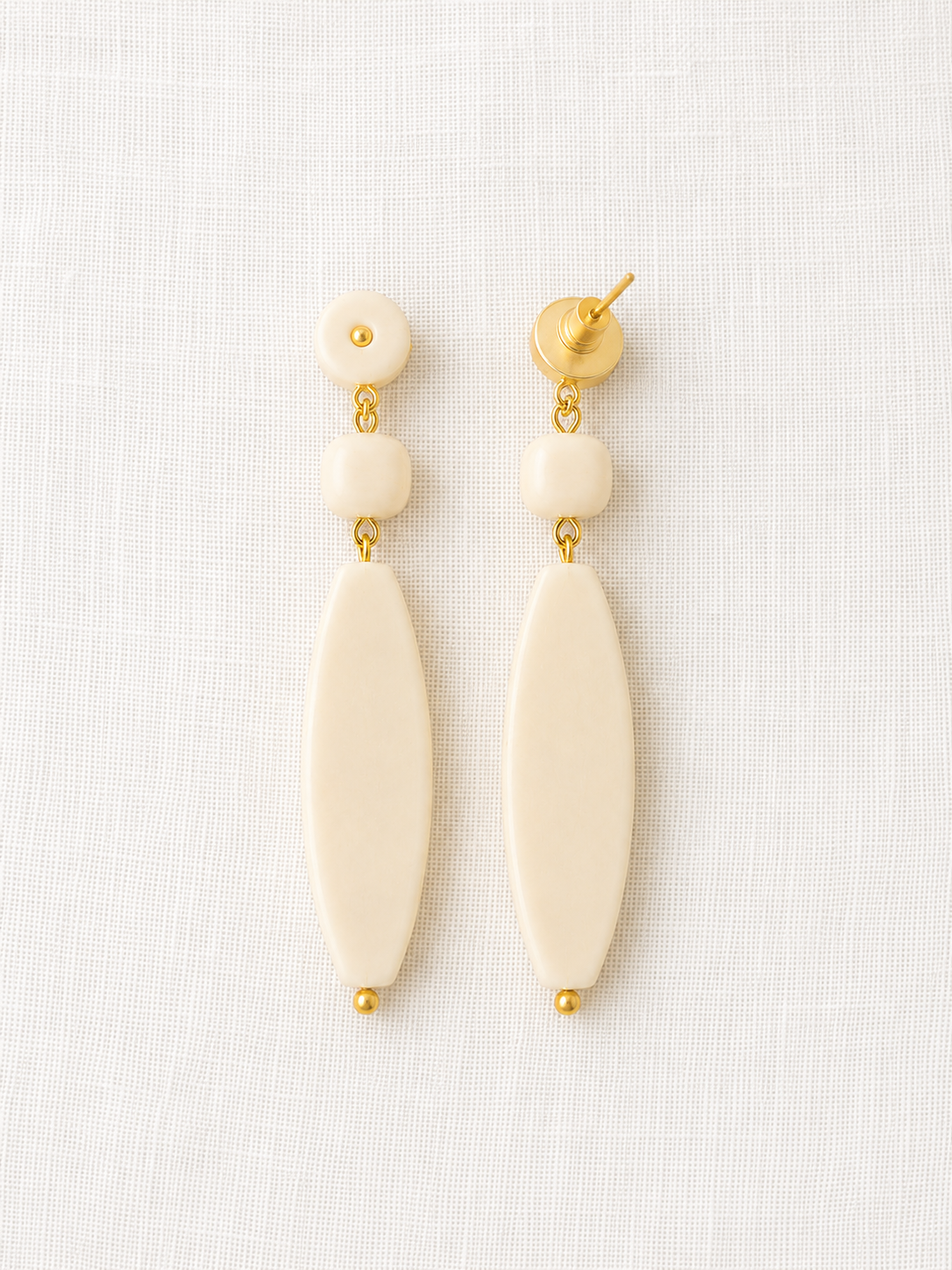 Pendientes Hueso Natural Márfil