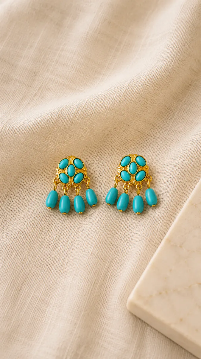 Pendientes Varenne Turquesa