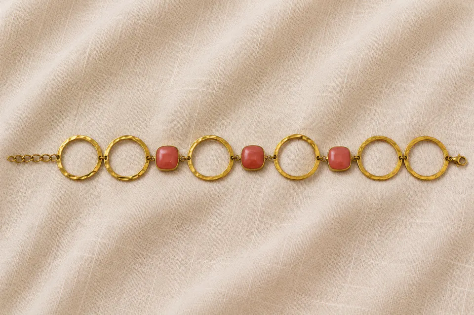 Choker Sorrento Coral - vista alterna