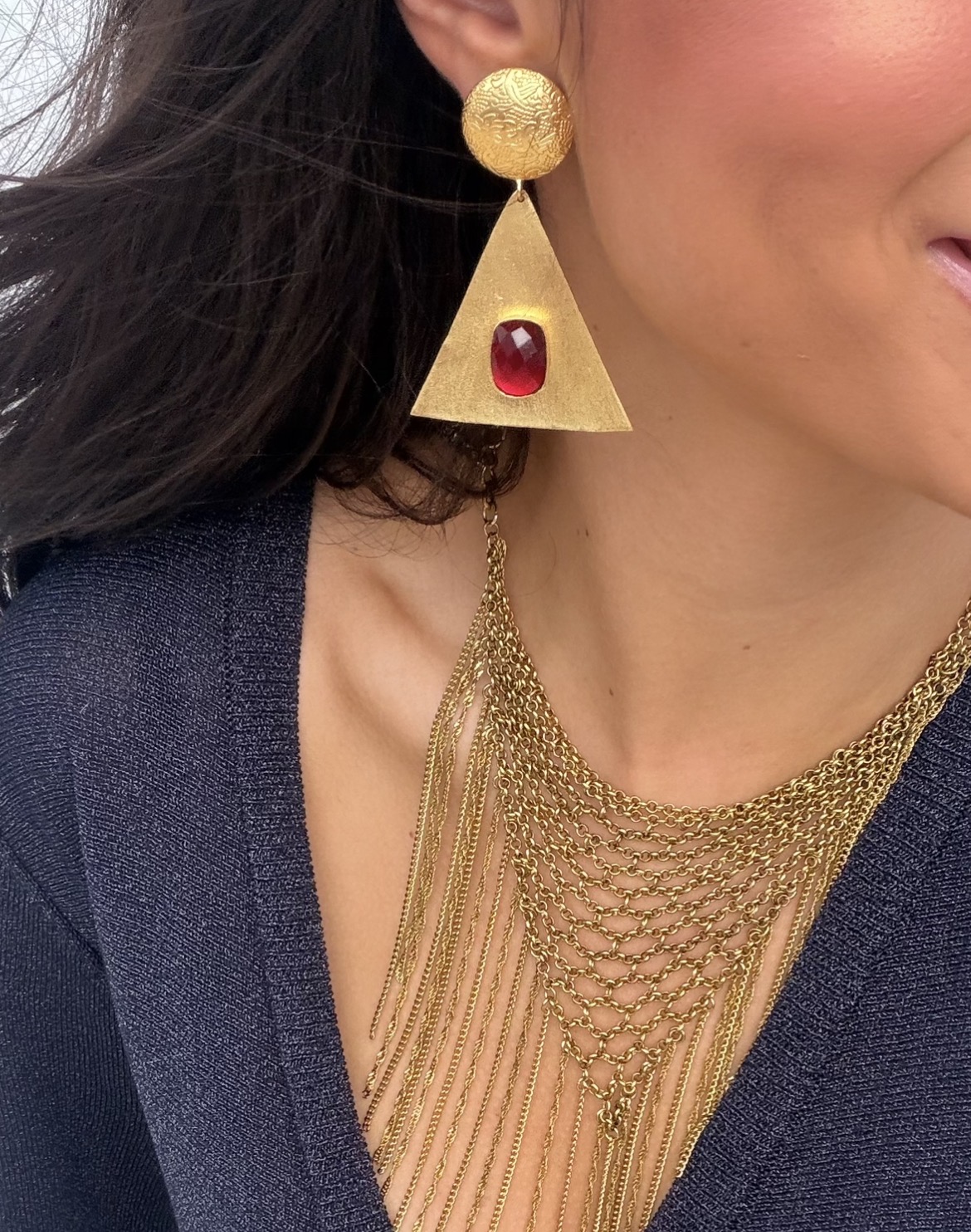 Pendientes Rubí Jaipur miniatura 3