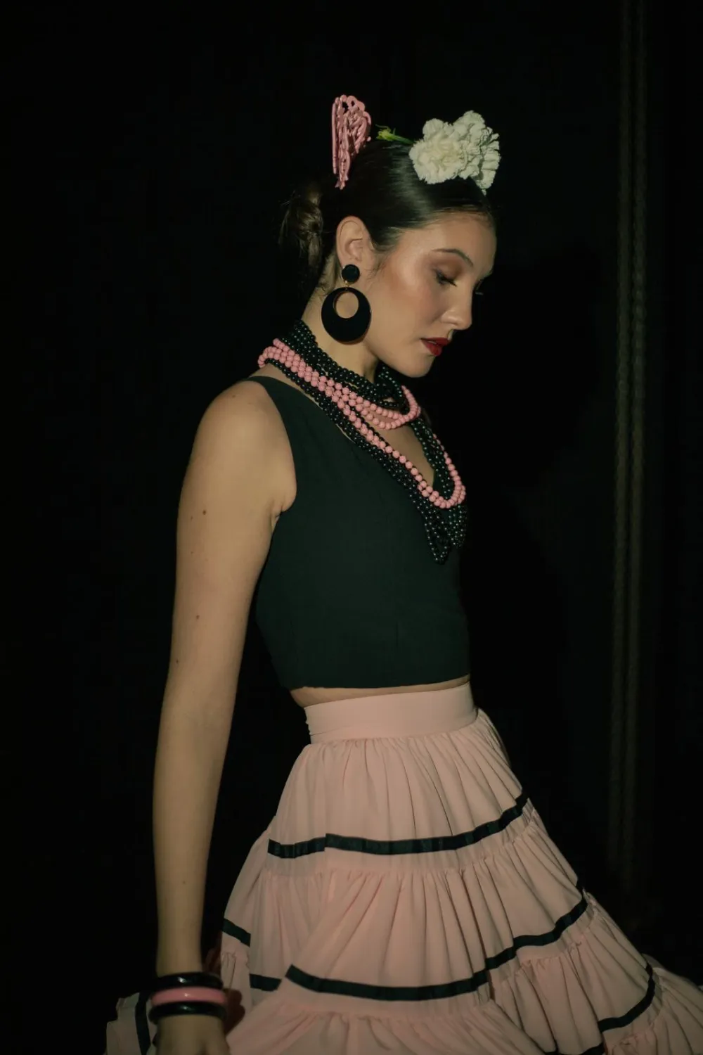 Collar largo Rosa - vista alterna